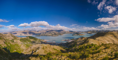 landscape with mountains and clouds and lake © Thomas