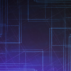 dark background square lines simple texture abstract technological art