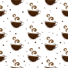 coffee pattern background graphic