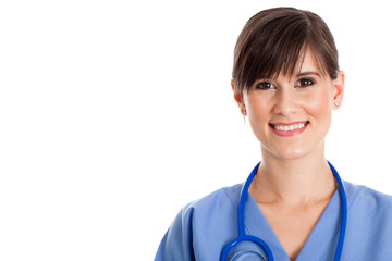 Happy Nurse in Scrubs Ready for Work - Medical Healthcare