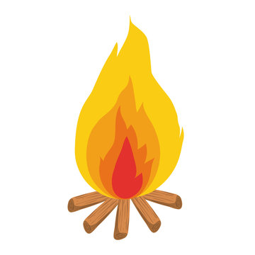 fire flame isolated icon