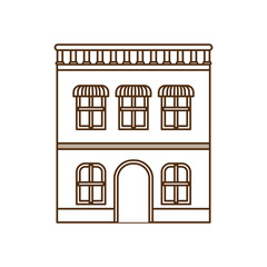 house with front view isolated icon