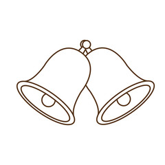 cute bell isolated icon