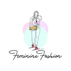 Feminine fashion logo