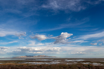 Obraz premium The south shore of the Great Salt Lake