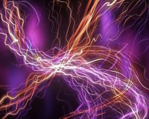 abstract fractal neon electrical background