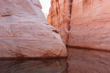 The famous Antelope Canyon from boat trip at Page