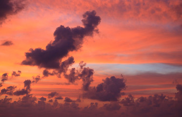 beautiful colorful sky in the morning