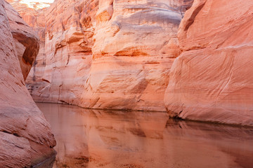 The famous Antelope Canyon from boat trip at Page