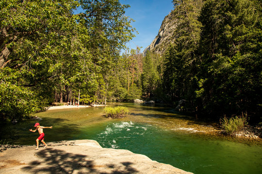 A landscape of Kings Canyon National Park in California.