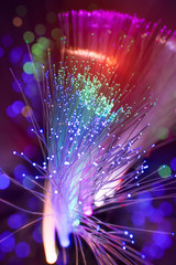 Fototapeta na wymiar fiber optical network cable