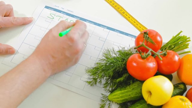 diary fitness, healthy eating, healthy lifestyle concept, fitness diet