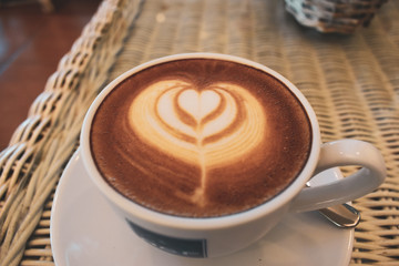 latte art of coffee