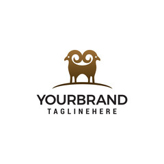 Fototapeta premium sheep logo design concept template vector