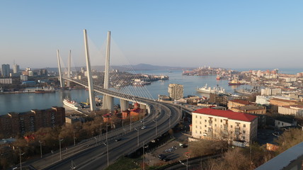 Fototapeta na wymiar Vladivostok bridge