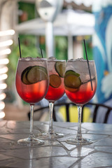 Copas de sangría 