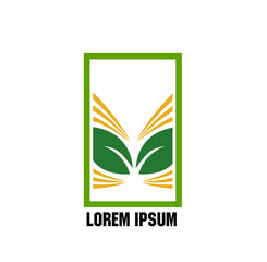 leaf logo icon for good farm company