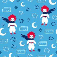 Fairytale cute seamless pattern