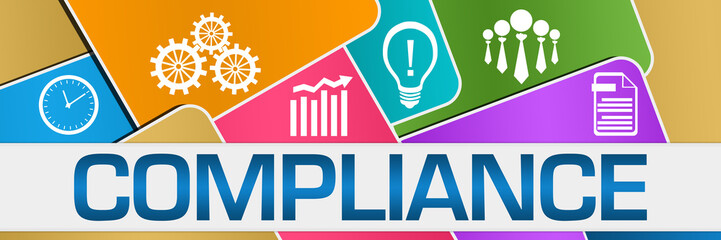 Compliance Colorful Rounded Squares Texture Symbols 