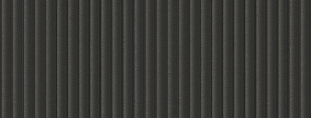 Obraz premium Dark gray vertical corrugated metal texture background with subtle shadows and highlights