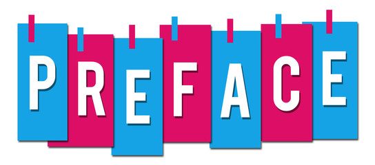 Preface Pink Blue Stuck Stripes 