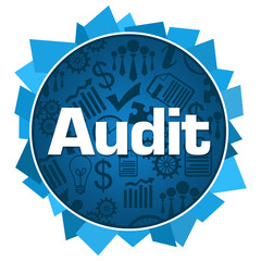 Audit Blue Business Symbols Circular 