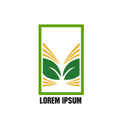 nature logo icon for farm company