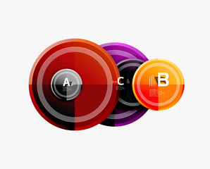 Circular pattern, abstract circles composition