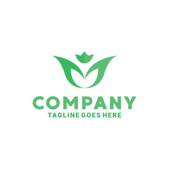 Leaf Symbol Logo For Companies In Agriculture And In Health