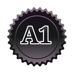 Number one background. A one icon. Best quality icon.