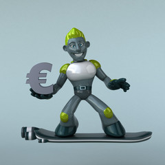 Green Robot - 3D Illustration