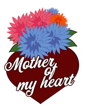 Mother of My Heart with Chrysanthemums 