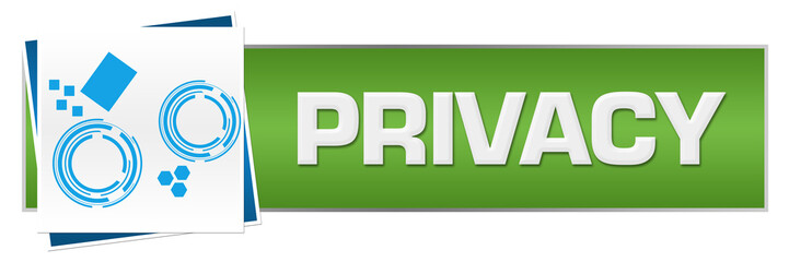 Privacy Green Blue Technology Block 