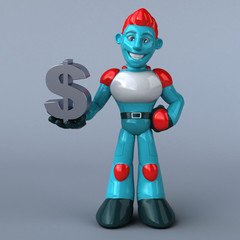 Red Robot - 3D Illustration