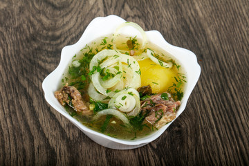 Caucasian meat soup - Hashlama