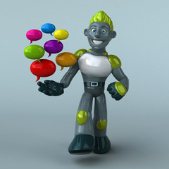 Green Robot - 3D Illustration