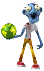 Fun zombie - 3D Illustration