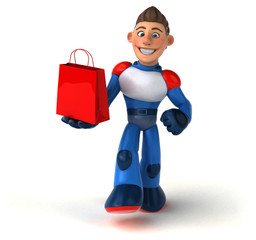 Super modern superhero - 3D Illustration