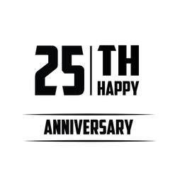 Obraz premium 25 Th Anniversary Vector Template Design Illustration
