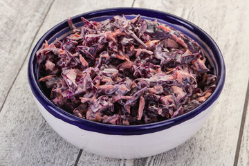 Cole slaw salad with cabbage
