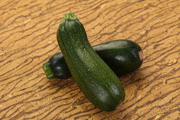 Raw ripe zucchini