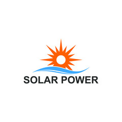 Solar power system logo