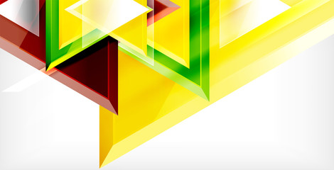 3d triangular vector minimal abstract background design, abstract poster geometric design