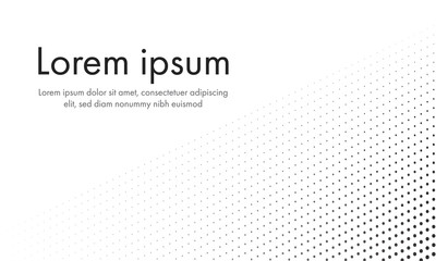 Abstract fade halftone on white background