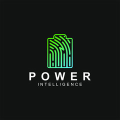 battery power logo design