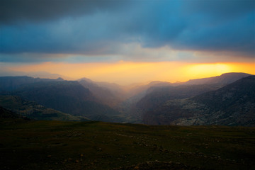 Jordan Dana Biosphere Reserve extra wide panorama