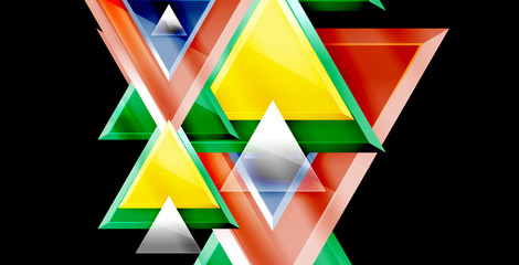 3d triangular vector minimal abstract background design, abstract poster geometric design