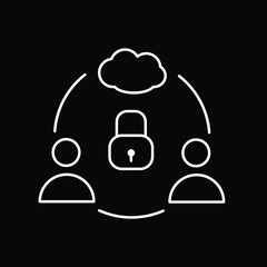 people interact through the cloud