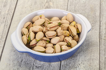 Pistachio nuts heap