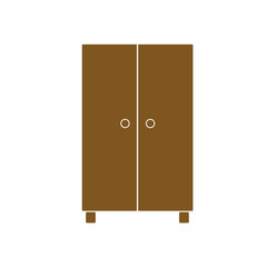 Clothing cupboard outline icon